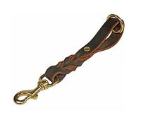 dog leash, Short Dog Leads Strong 30Cm One Step Leash Pet Traction Belt Leather Walking Training Lead