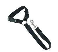 dog leash, Solid Color Two-in-one Pet Car Seat Belt Nylon Lead Leash Backseat Safety Belt Adjustable Dogs Harness Collar Pet Accessories,Hands Free(Black)