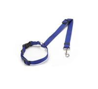 dog leash, Solid Color Two-in-one Pet Car Seat Belt Nylon Lead Leash Backseat Safety Belt Adjustable Dogs Harness Collar Pet Accessories,Hands Free(Dark blue)