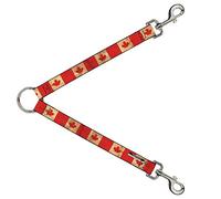 Dog Leash Splitter Canada Flag Continuous Vintage 1 Foot Long 1 Inch Wide