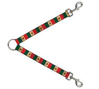 Dog Leash Splitter Mexico Flag Continuous Vintage 1 Foot Long 1 Inch Wide