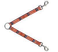 Dog Leash Splitter Puerto Rico Flag Continuous Vintage 1 Foot Long 1 Inch Wide