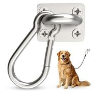 Dog Leash Wall Anchor Heavy Duty 304 Stainless Steel Tie Out Hook Wall Mount Dog Tether for Small Medium Large Dogs for Yard Patio Camping RV