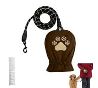 Dog Leash With Built-In Thermal Mitten，Hand Warmer Gloves For Dog Walking Thermal &Waterproof, Naked Leashing, For Pet Lover, Running Hiking Outdoor (1PCS 47.24in)