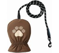 Dog Leash with Built-in Thermal Mitten, New Classic Tape Winter Dog Leash, Waterproof & Fleece Lined, No More Freezed Hand When Walking Dogs in Winter, for Pet Lover (Brown,1pcs)