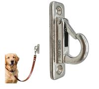 Dog Leashes Hooks for Wall, Pet Chain Parking Hook, Stainless Steel Dog Leashes Parking Holder, Pet Chain Management Hooks for Outdoor Living Room Front Door (Silver)