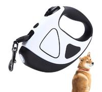 Dog Leashes - Retractable Nylon Rope, Battery Operated Lights, High Strength Cord Extension, Free Walking Control, Pet Supplies, Black Ten Foot Glowing Lead For Nighttime Walking And Jogging