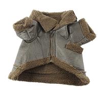 Dog Leather Jacket Winter Warm PU Leather Pet Coat Windproof Fashionable Zipper Design for Small Medium Large Dogs and Cats (XL)