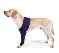 Dog Leg Recovery Sleeve with Anti-Licking Protection | Post-Surgery Protective Wrap for Front Leg Injuries & Sprains | Adjustable Magic Sticker Fit for Pet Recovery (XS)