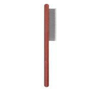 Dog Lice Comb, Stainless Steel Pet Detangling Grooming Comb with Wooden Handle, for Long Haired Breeds, Suitable for Pomeranians, Poodles, Persian Cats, Rounded Teeth Provide a