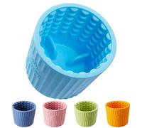 Dog Lick Bowl, Anxiety Relief Dog Licking Mat Freezer Treat Dispenser, Non-Slip Anti-Choking Silicone Slow Feeder Lick Bowl for Small Medium & Large Breed Dogs, BPA Free(Light Blue,S)