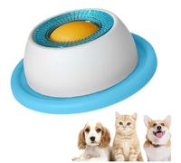 Dog Lick Bowl, Cats and Dog Lick Bowl,Interactive Treat Toy,Non-Slip Slow Feeder for Liquid Food & Treats,Enrichment and Slow Feeding Pet Accessories for Training Healthy Eating (BULE)