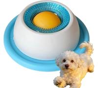 Dog Lick Bowl Non Slip Silicone Interactive Slow Feeder For Puppy And Dog Anxiety Relief Mental Stimulation Natural Eating Habit Training And Healthy Treat Feeding Daily Use (bule)