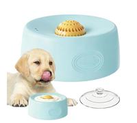 Dog Lick Bowl, Non Slip Suction Cup Dish, 15x15x6cm Interactive Rolling Ball Feeder, Puppy Snack Container for Small, Medium, Large Dogs, Liquid Food, Treat, Water, Yogurt
