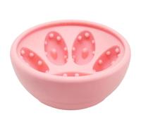 Dog Lick Bowl, Silicone Slow Feeder System, 4.7 x 2.5 Inch Non Slip Anti Tip Puzzle Dish, Durable Interactive Treat Dispensing Mat, Safe Enrichment Feeding Tool for Puppy Training Boredom Relief Indoo