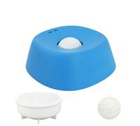 Dog Lick Bowl,Slow Feeding Dog Bowl,Spillproof Ball-In Dogs Slow Feeder Bowls for Large Medium Small Breeds,Entertained Interactive Dogs Liquid Treat Licky Sip Bowls (blue)