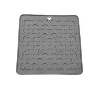 Dog Lick Pad, Silicone Pet Mat, Slow Feeding Tool, Textured Design, 18.7 x 18.7 cm, 7.36 x 7.36 Inches, Non Slip Suction Base, Great for Training Puppy Enrichment Treat Time