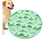 Dog Lick Pad Slow Feeder Raised Flower Design, Strong Suction Cup
