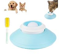 Dog Lick Sphere - 2026 Upgraded Licksphere Dog, Non Slip Slow Feeder Dogs Bowl to Keep Dogs Entertained and Happy, Healthy Diet Food Container for All Dogs Cats (Blue with White Ball)