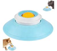 Dog Lick Sphere: Interactive Rolling Feeder with Non-Slip Base - Licksphere Ball for Slow Feeding, Canine Enrichment & Lasting Anxiety Relief(Yellow)