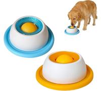 Dog Lick Sphere, Lick Sphere for Dogs and Cat, Interactive Lick Ball Slow-Feed, Dog and Cat Lick Bowl Interactive Slow Feeder, Dogs Lick Ball, Anti-Slip Wide Base, Easy Clean for Dogs (Set-A)