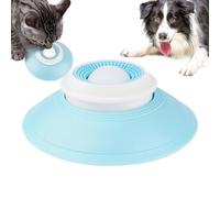Dog Lick Sphere,Lick Sphere for Dogs Nteractive,Slow-Feed Toy with Suction Cup Base Food-Grade,Lick-Mat Anti-Slip Wide Base,Easy Clean,Dispenser Toy for Anxiety & Boredom for Pet (White)