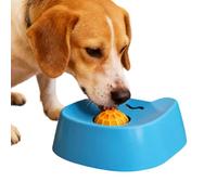 Dog Licking - Blue Silicone Base, Interactive Dispenser For, Non-Slip Dog Licking Toy, Digestive And Cute Feeding Station | P Device