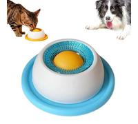 Dog Licking Bowl, Dog Lick Toy Slow Feeder Bowl for Food Dispensing, Non-Slip Licking Bowl Enrichment Toys to Keep Them(BLUE)