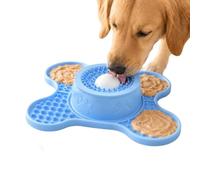 Dog Licking Bowl, Rolling Ball Slow Feeder, Anti Spill Silicone Pet Dish
