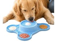 Dog Licking Bowl with Rolling Ball Anti-Spill Silicone Interactive