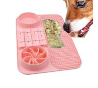 Dog Licking Mat 4-in-1 Suction Cups Anti Slip Boredom Relief