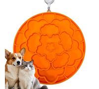 Dog Licking Mat - 7.87x7.48x1.18 inches, Silicone Pad, Non-Slip Design, Food-Grade Texture | Slow Feeding Pet Calming Mat with Suction Cups, Treats, Butter, Crate Training,