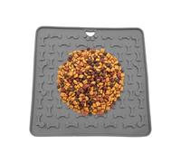 Dog Licking Mat Calming Treat, Silicone Pad Pets Slow Feeding, Food Grade Textured Plate for Cats Puppies, Easy Clean 7.4x7.4inch Tool Boredom Training Enrichment Stimulation