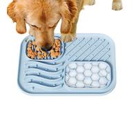 Dog Licking Mat, Feeder Puzzle Silicone, Fast Enrichment with, Treat Utility Aid with Dettagli, 7.87x5.91x0.39 inches Accessorio Pet, Tappetino Antiscivolo per Cuccioli Gatti Cani Addestramento