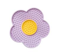 Dog Licking Mat | Lick Pad for Slow Feeders | Pet Toys Licking Mat, Flower Silicone Butter Lick Pad for Grooming, Stress Relief, Keeping Them Busy During Bathing
