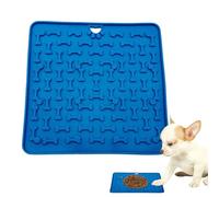 Dog Licking Mats, Silicone Feeding Mats, Easy to Clean Food 18.8cm x 18.8cm Fight Boredom, Training, Feeding, Enrichment
