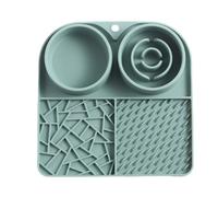 Dog Licking Pad | Silicone Suction Mat | Non-Slip 2-in-1 Food Dispenser and Boredom Reducer for Slow Treatments and Care | Perfect for Pets During Care, Crate Time or