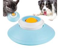 Dog Licking Plates | 14.5 * 5.5 Cm Rotating Round Interactive Slow Feeder | Clean the Tongue Coating & Boredom Reducer | Pet Lick Tray | Fun Puzzle Food Bowl Anti Vomiting Cats Toy for Pets