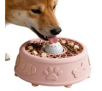 Dog Licking - Slow Feeding Non-Slip for Animals, Licking with Rolling Ball, for Puppies, Kittens, Tubs and Tiles, Anti-Boredom Enrichment, Behavioral Training