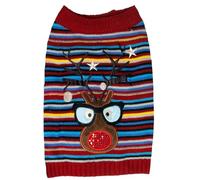 DOG LIFE CHRISTMAS FESTIVE DOG PUPPY JUMPER FLASHING REINDEER SWEATER XXL 58CM