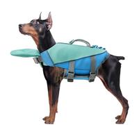 Dog Life Jacket, Adjustable, Removable, Reflective, Life Jacket for Dogs for Swimming, for Puppies, Small, Medium, Large Breeds, Pool, Lake, River, Boat, Playing and Rafting