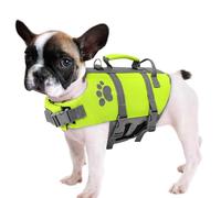 Dog Life Jacket, High-Buoyancy Swimming Vest with Handle, Adjustable Fit (M)