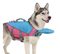 Dog Life Jacket, Reflective Adjustable Swim Vest with Rescue Handle