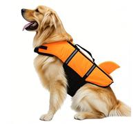 Dog Life Jacket, ripstops Breathable Dog Swimming Vest with Handle, Doggy Float Vest lifejackets, Enhanced Buoyancy & Visibility, for Small Puppy Large Dogss, Orange