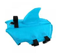 Dog Life Jacket, Shark Dog Lifesaver Vests with Rescue Handle for Small Medium and Large Dogs, Pet Safety Swimsuit Preserver for Swimming Pool Beach Boating (Blue, L)