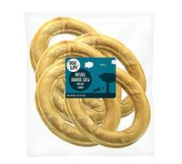 Dog Life Pressed Rings Rawhide, 6-Inch, 5-Count