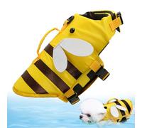 Dog Life Vest, Mesh Swimsuit, Adjustable Waterproof Lifejackets, Quick-Release Buckle and Top Handle, Reflective Safety Design for Small to Large Dogs, Ideal for Swimming, Boating, Yellow Green