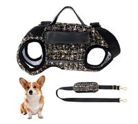 Dog Lift Harness Backpack, Breathable Pet Lift Harness with Magnetic 2-Bags & Adjustable Shoulder Straps for Small-Medium Pets