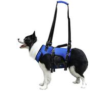 Dog Lift Harness, Full Body Support & Recovery Sling, Pet Rehabilitation Lifts Vest Adjustable Breathable Straps for Old, Disabled, Joint Injuries, Arthritis, Paralysis Dogs Walk (L, Blue)