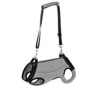 Dog Lift Harness, Mobility Aid Support, Grey, Grey, M | Polyester, Rehabilitation Support, Can Be Pulled Carried or Lifted, Metal, Dog Mobility Aid, For Weak Legs